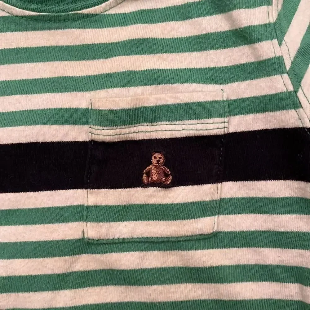 3/$15 Green & White striped Baby Onesies 🧸